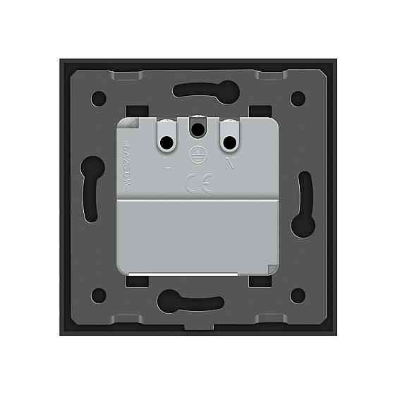 Розумна розетка ZigBee з заземленням Livolo чорний (VL-FCTC16AZ-2BP) Коломыя