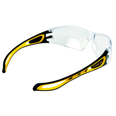 Захисні окуляри Stanley Wrap Around, прозорі, полікарбонатні, з м&apos;якими гумовими дужками (SYE17-10D) Вінниця - фото 2