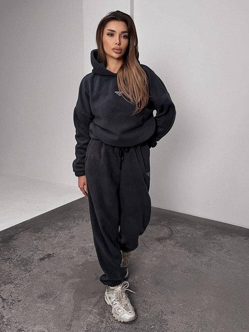 Женский теплый костюм, из флис полара L-XL, Графит Одесса - изображение 2