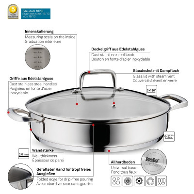 Сотейник Kela Flavoria 28 см (10186) Винница - изображение 3