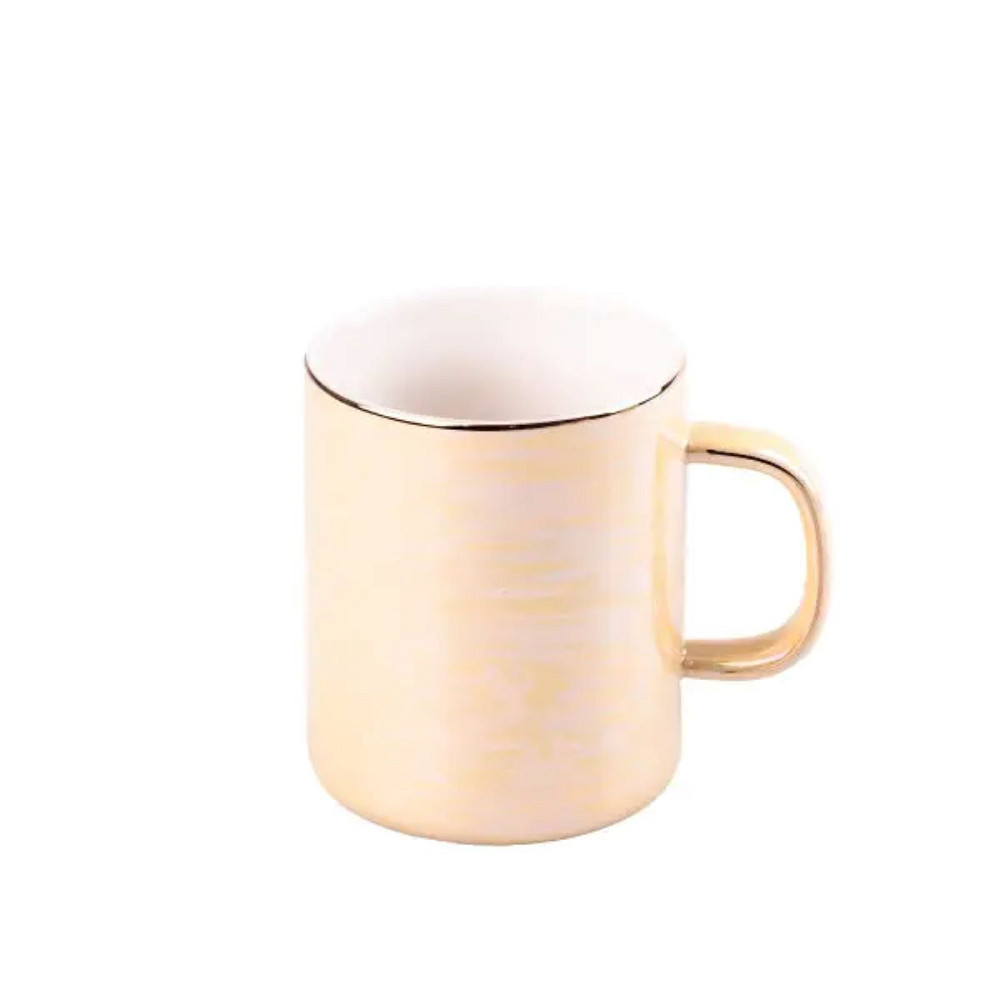 Happy Life Чашка порцелянова Glaze 420мл у дзеркальній глазурі Жовтий HPCYM0763Y Київ - фото 1