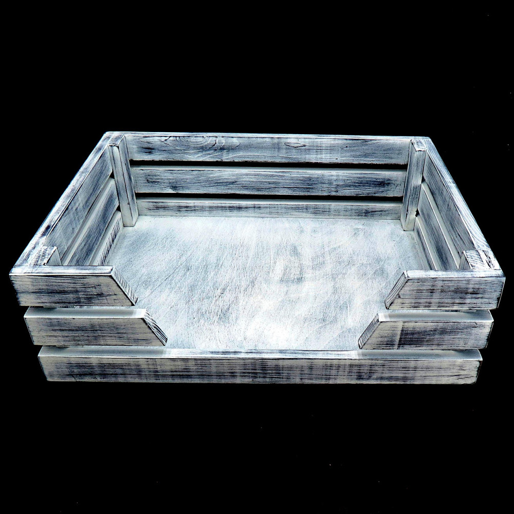 Лежак дерев'яний для собаки "Лессер 50х30" шеббі Миколаїв - фото 1