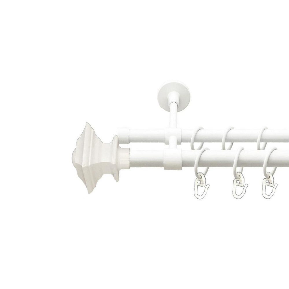 Карниз Orvit Борджеза металевий дворядний закритий гладка труба кільце металеве Арктіс 19\16 мм 200 см Львов - изображение 1