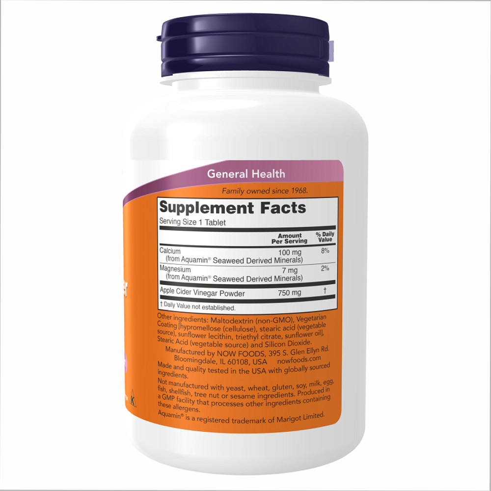 Apple Cider Vinegar 750 mg - 180 tabs Луцьк - фото 2