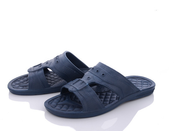 Гумові тапочки чоловічі сині пінка, капці чоловічі шлепанці піна Одеса - фото 2