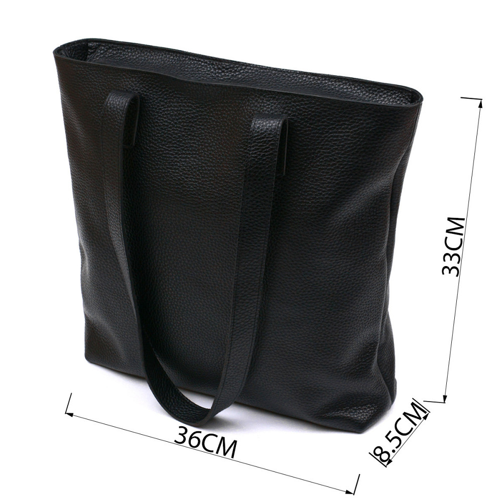 Кожаная универсальная женская сумка Shvigel 16354 Черный Киев - изображение 9