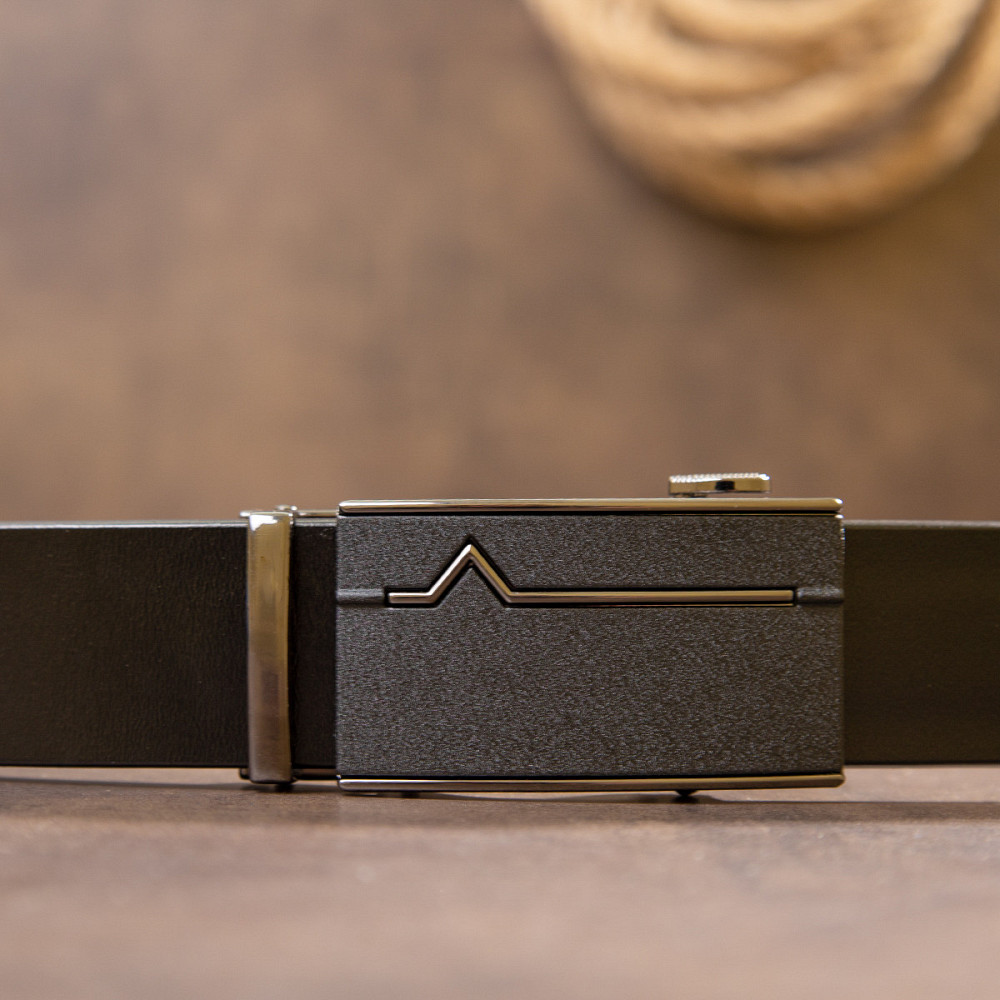 Ремень автомат мужской Vintage 20384 Черный Киев - изображение 6