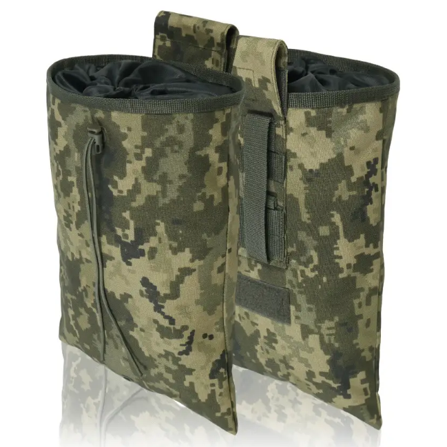 Тактичний підсумок скидання магазинів (до 8 шт) KIBORG GU Mag Reset Pouch Pixel. Сумка скидання порожніх магазинів Київ - фото 1