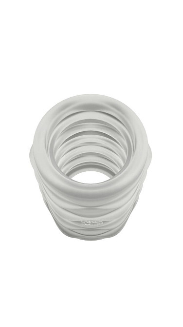 М’який мастурбатор Romp Mosh Transparent, двосторонній, наскрізний, для пар та мінету Sex Aura Київ - фото 3