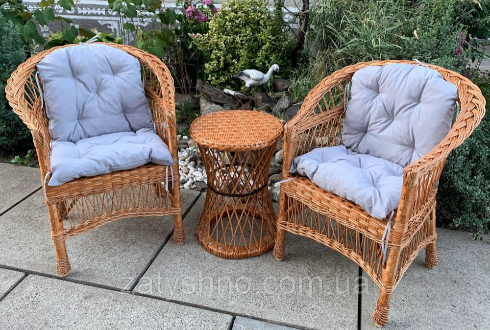 Набор плетеной мебели с накидками Киев - изображение 3