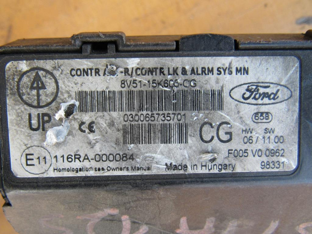 Блок комфорта Ford Fiesta MK7 2010-2016 (8V51-15K600-CG) Ковель - фото 1