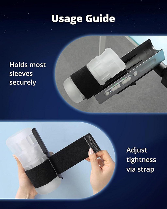Рукав-мастурбатор Lovense Solace Pro Grip Kit з кріпленням для Solace Pro Sex Aura Київ - фото 8