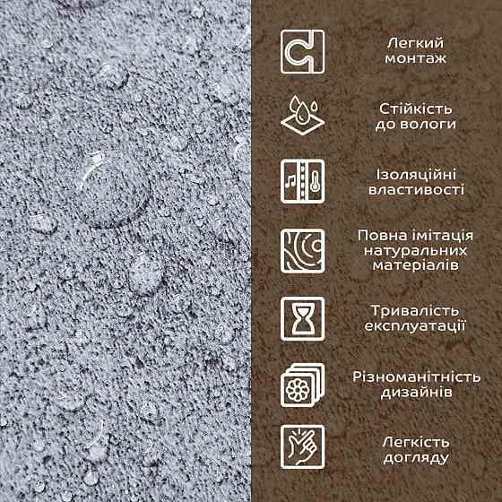 Декоративная ПВХ плита 600х600х3мм Пепельный мрамор (S) SW-00001626 Днепр