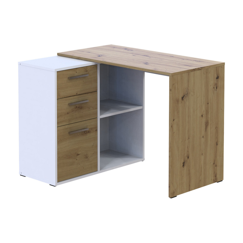 Офісний стіл Doros T8 Білий/Дуб Артизан 100х83х75 (DRS-011512) Львів - фото 1