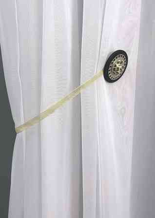 Магніти для штор і гардин Карпати набір 2 шт Чорний з сріблястим (81-147) Київ