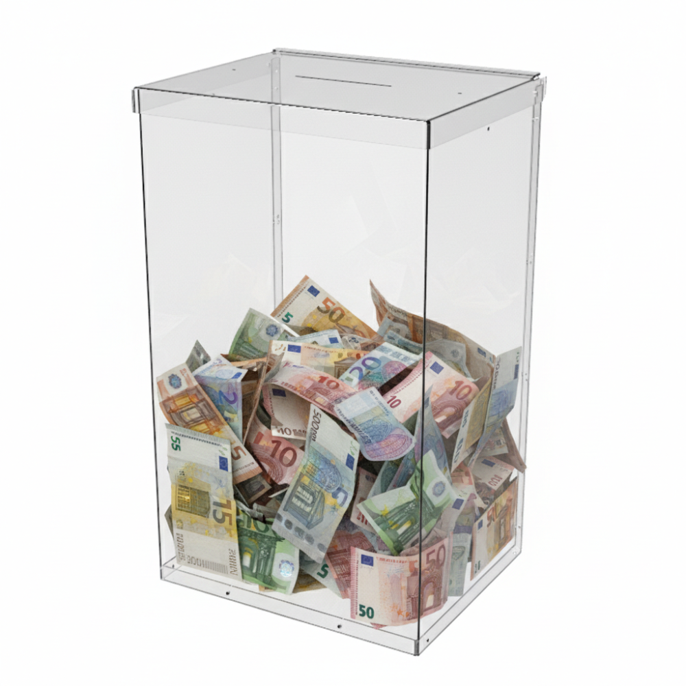 Ящик EKOSTAR без замка для пожертвований и сбора денег 250x200x420. Объем 21 литров Киев - изображение 1