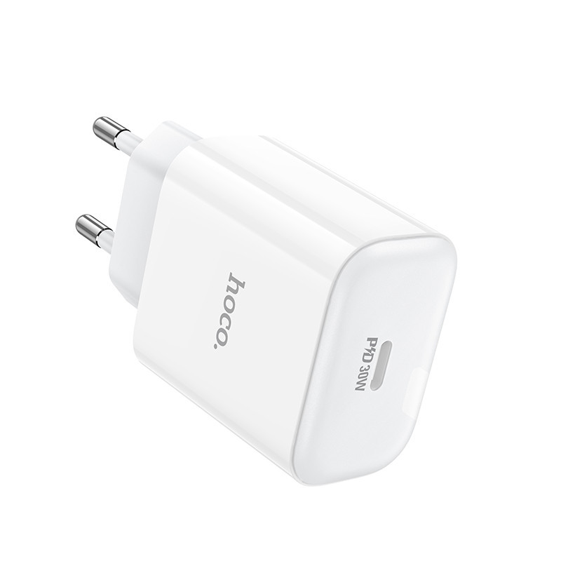 Мережевий зарядний пристрій HOCO C76A Pro Majestic single port PD30W charger White Одеса - фото 6