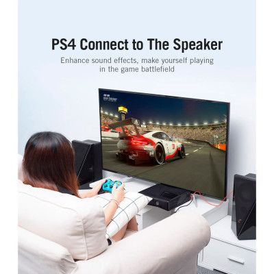 Звуковая плата Vention Audio USB 2х3,5mm jack Metal (VAB-S17-B) Винница - изображение 5