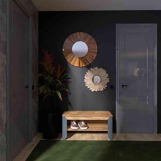 Тумба для обуви Эверест Нордик-900 90х38х45 см Графит + Дуб крафт золотой (DTM-5546) Днепр