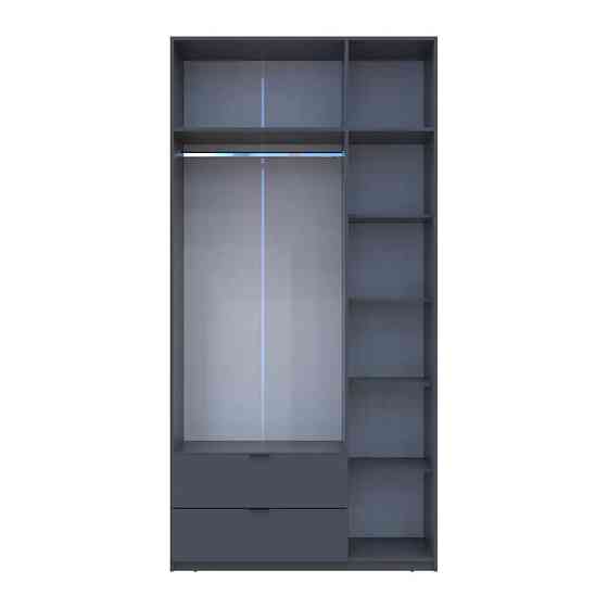 Шкаф для одежды Doros Лукас Графит 3ДСП 120х50х240 DRS-011650 (80737797) Львов