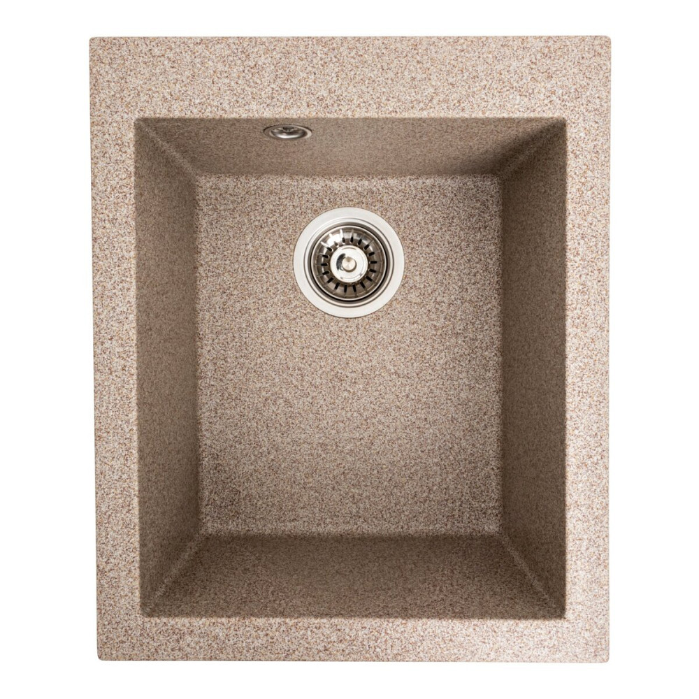 VALESO Гранітна мийка для кухні VALESO 4150 SOKIL матова (карамель) Київ - фото 2