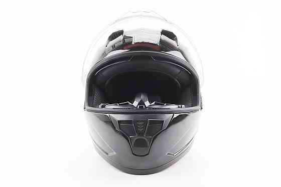 Шолом інтеграл, закритий (сертифікація DOT)+відкидні окуляри BLD-M67 L (59-60см), ЧОРНИЙ глянець Киев