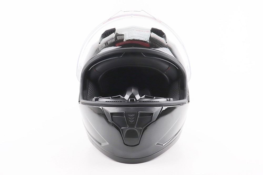 Шолом інтеграл, закритий (сертифікація DOT)+відкидні окуляри BLD-M67 L (59-60см), ЧОРНИЙ глянець Киев - изображение 6