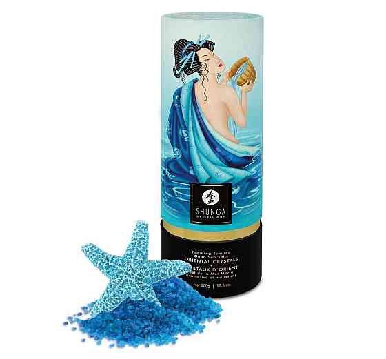 Пенящаяся соль для ванны Shunga Dead Sea salt Oriental Crystals — Ocean Temptations (500 г) Sex Aura Киев