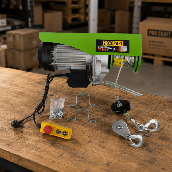Подъемник электрический Procraft TP1000, Баудиеновые подъемники 1000 кг, 20 м,Подъемники грузов 1600 Вт Львов
