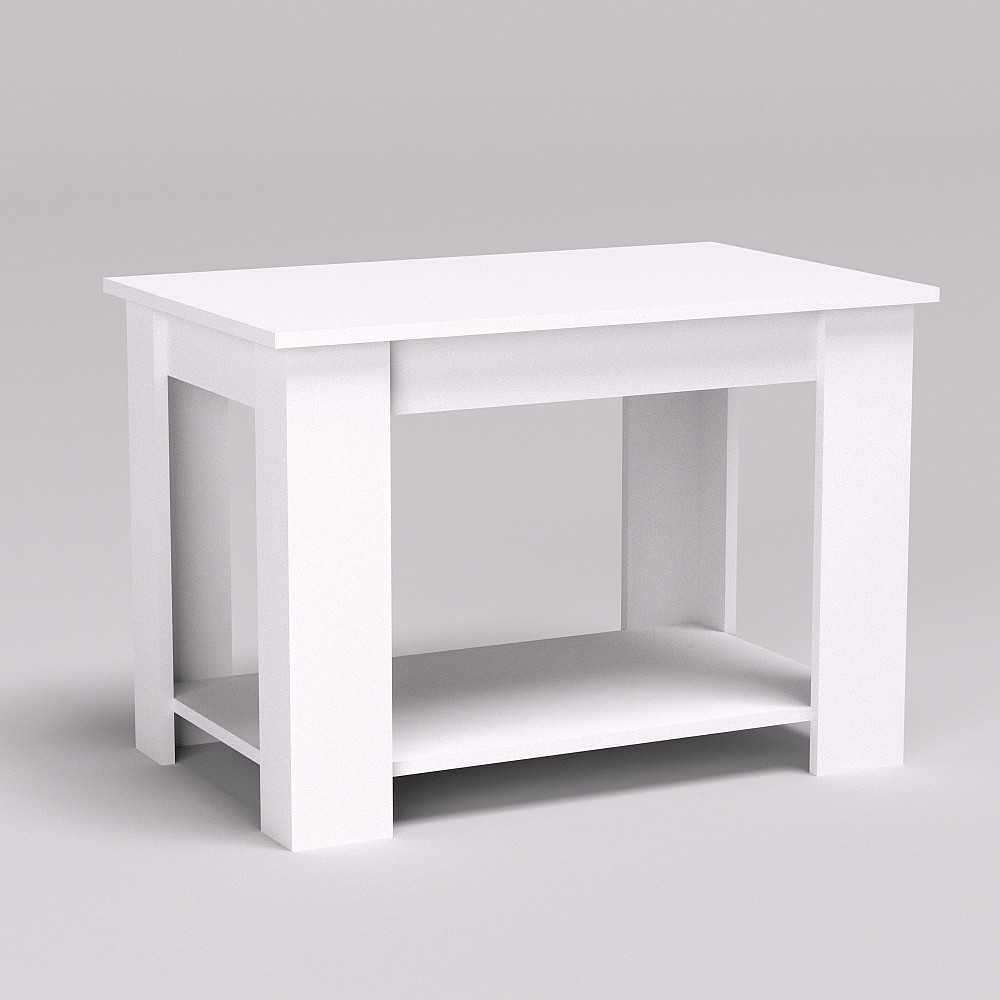 Стол журнальный Квант-2, Белый, 800/500/550 Львов - изображение 1