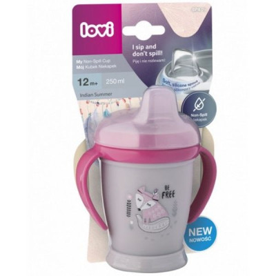 Поїльник-непроливайка Lovi Indian Summer Junior 250 мл Рожевий (35/346girl) Вінниця - фото 2