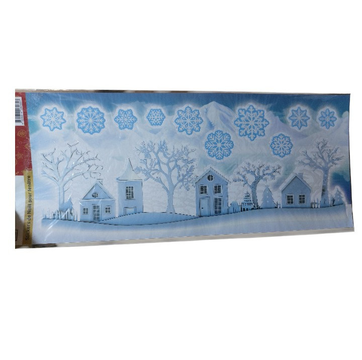 Новогодняя наклейка – яркий праздничный декор Livarno Home 21 на 47 см голубой Киев - изображение 1