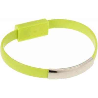 Дата кабель USB 2.0 AM to Micro 5P 0.2m браслет green Extradigital (KBU1782) Винница