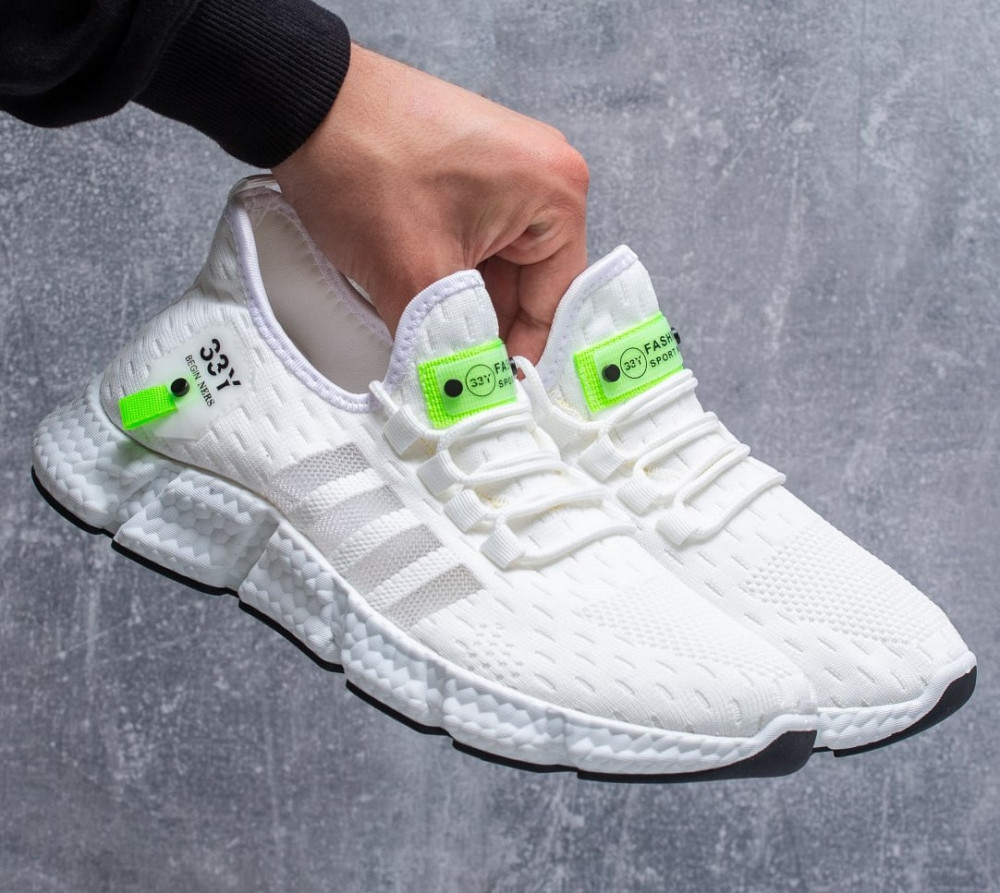 Кросівки Чоловічі Білі Тканинні Boost Пінка (розміри: 40,42,43) — 45-89 Дніпро - фото 5