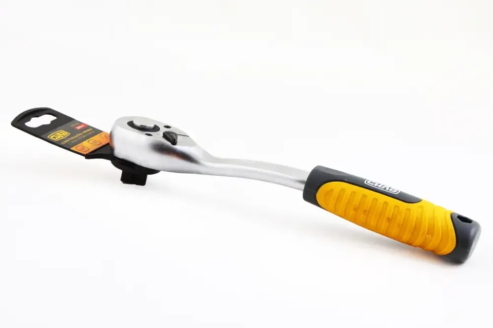 Ключ тріщетка 1/2 72 зуба вигнутий Сила Вінниця - фото 1