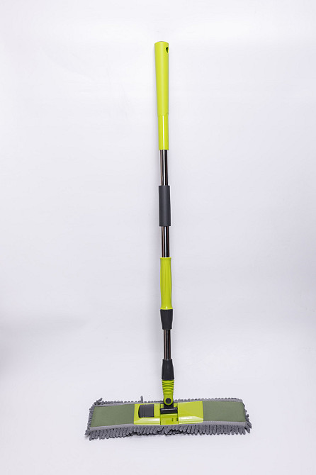 Household Швабра з телескопічною ручкою та насадкою з мікрофібри для миття підлоги, плитки, лам Киев - изображение 3