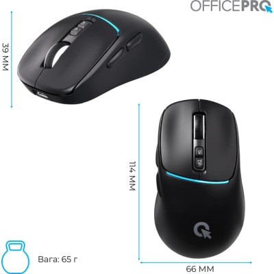 Мишка OfficePro M468B Wireless/Bluetooth Black (M468B) Вінниця - фото 7