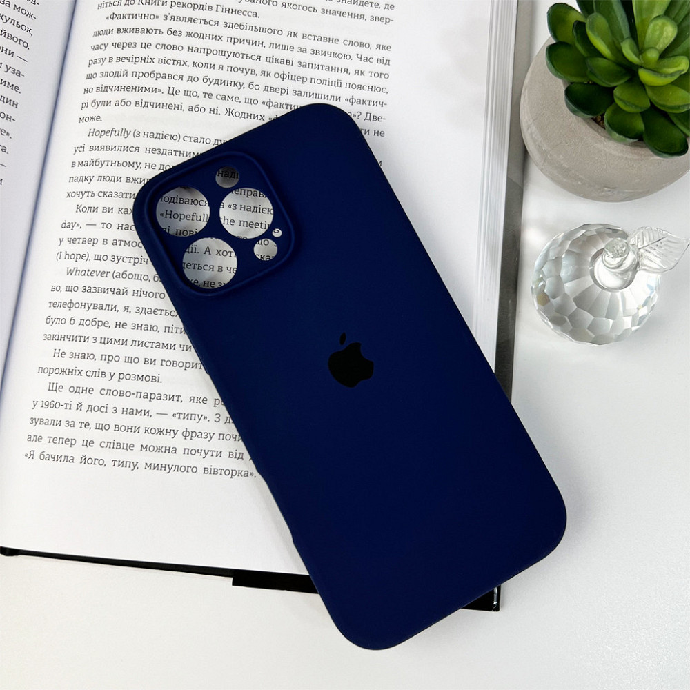 Чохол для смартфона Silicone Full Case AA Camera Protect for Apple iPhone 16 Pro Max 39,Navy Blue Київ - фото 7