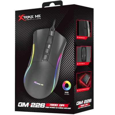 Мишка Xtrike ME GM-226 USB RGB Black (GM-226) Вінниця - фото 7