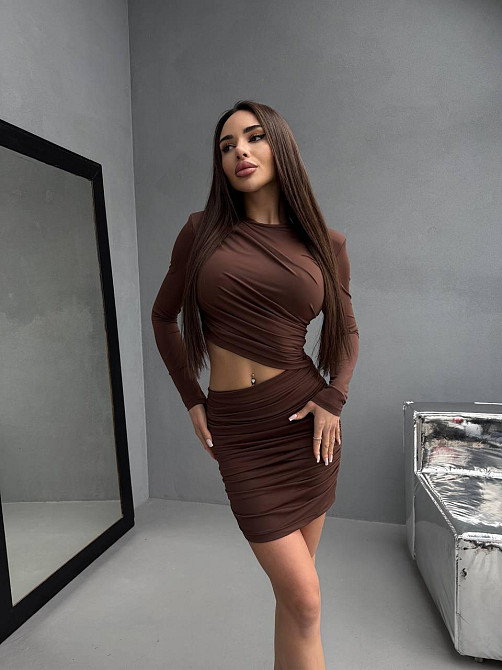 Жіноче романтичне вечірнє мініплаття з вирізом біфлекс Моко, 42/44 Одеса - фото 10