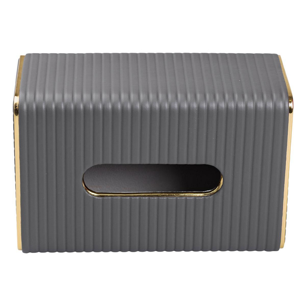 Салфетница из эко кожи 21.5х13х9 см органайзер для кафе и ресторанов Серый HP-3-203G Киев - изображение 2