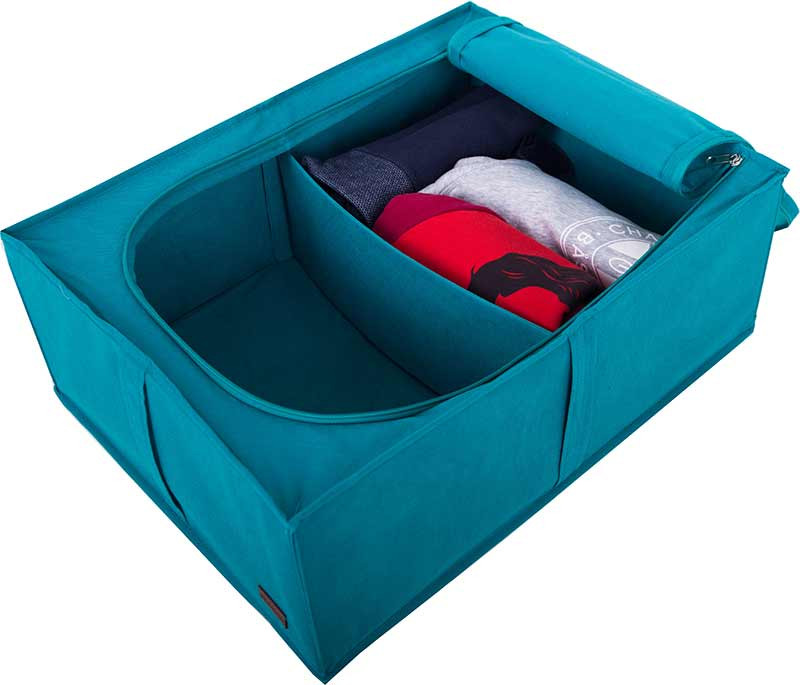 Короб для хранения вещей со съемной перегородкой KHV-2-V-lazur (Лазурь) Сумы - изображение 1