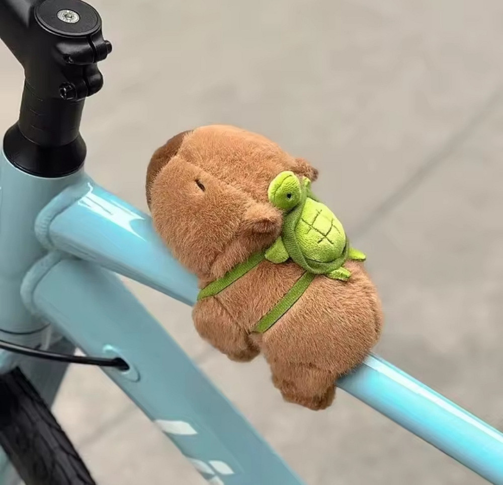 М'яка плюшева іграшка на руку Капібара 18 на 12 см коричневий Київ - фото 2