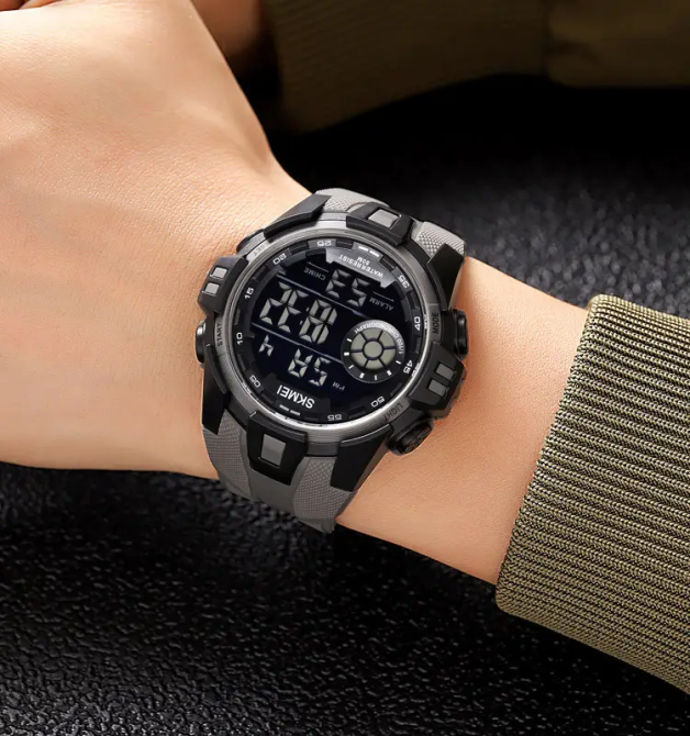 Часы мужские спортивные наручные Skmei 2123 (Серый) Киев - изображение 5