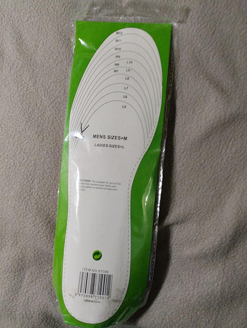 Устілка, устілка спортивна, що амортизує, обрізна стільники,чорний колір Insoles Health Харків - фото 5