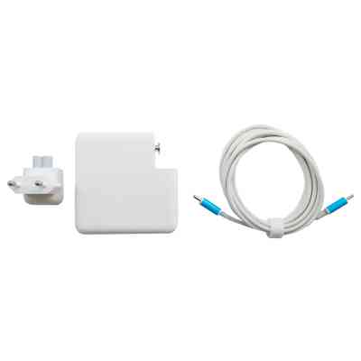 Блок живлення до ноутбуку AlSoft Apple A2166 96W 20.5V/4.7A, 15V/3A, 9V/3A, 5.2V/3A, USB type-C (A40377) Вінниця