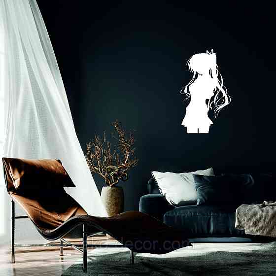 Декоративне настінне Панно «Дівчина» Декор на стіну 70*41 см, Білий Київ