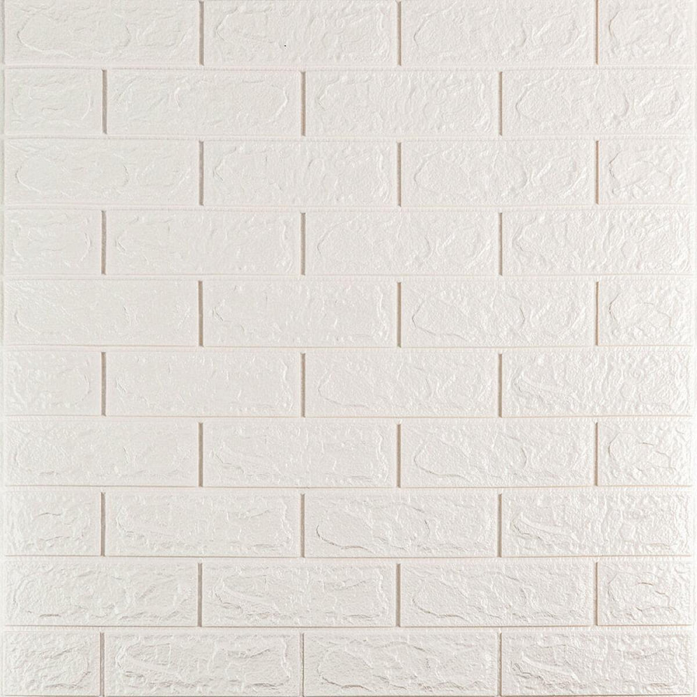 3D панель самоклеюча 700х770х5мм цегла Білий (001-5) SW-00000029 Київ - фото 1