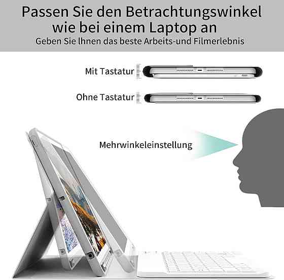 Защитный чехол с Bluetooth клавиатурой для iPad 9th/8th/7th Generation 10.2 Inch 2021/2020/2019 Днепр