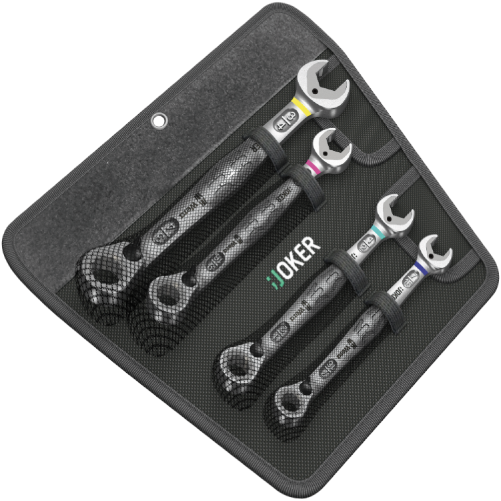 Набор ключей комбинированных дюймовых Wera с трещоткой 7/16